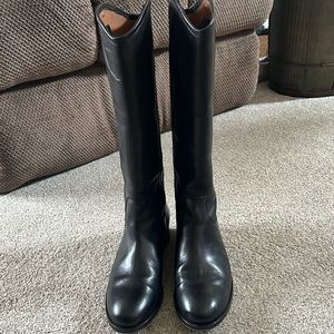 Frye Melissa Button 2 Black Extended Boot 7M